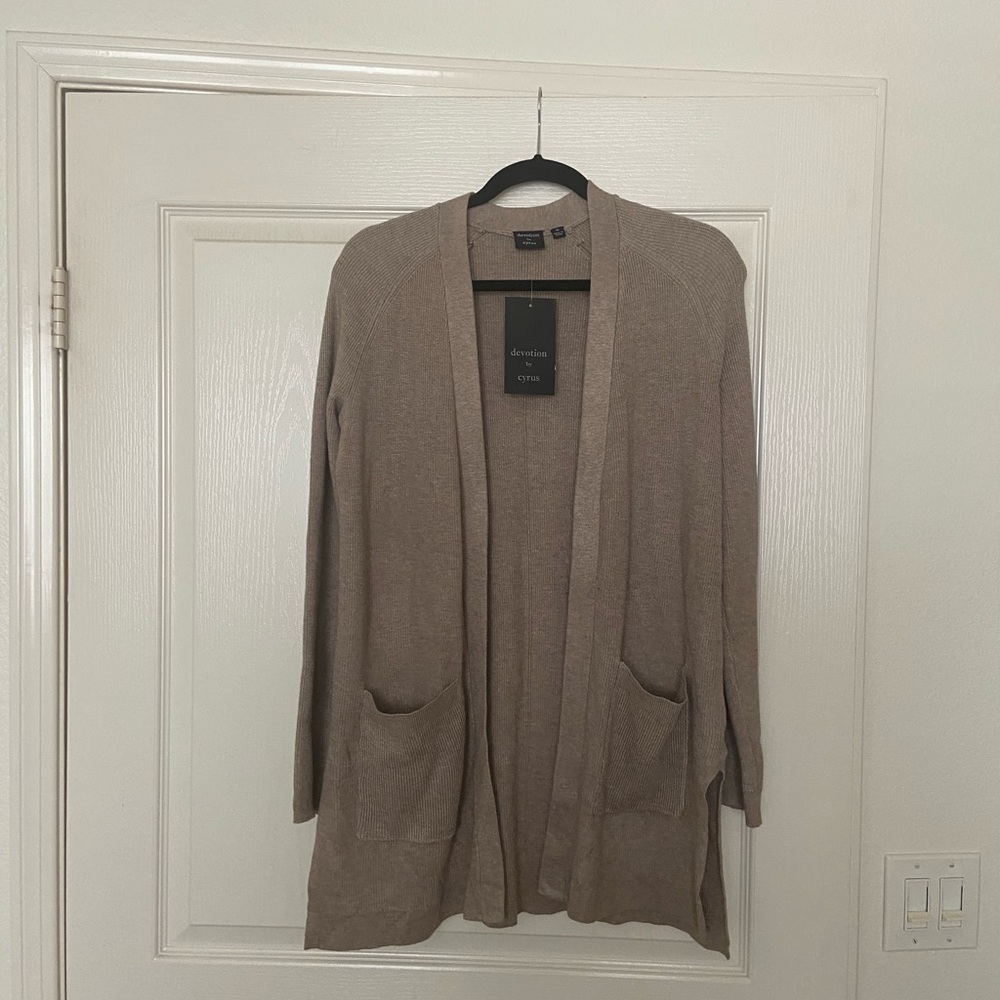 Open front cardigan sweater, new with tags.